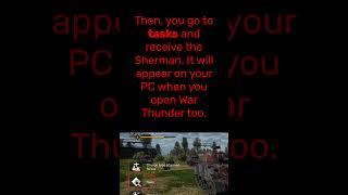 How to get the new M4 sherman mobile version in war thunder! #warthunder #warthundertanks