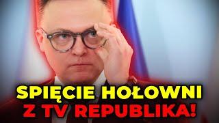 Spięcie na konferencji Hołowni z TV Republika. Marszałek nie wytrzymał: "Był pan wtedy z nami?"