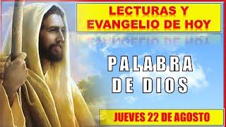 PALABRA DE DIOS Para Hoy / LECTURAS Y EVANGELIO DE HOY JUEVES 22 de AGOSTO 2024 | Buen Pastor Radio