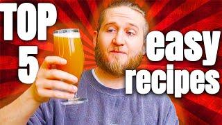 5 Simple Homebrew Recipes: Where to Start?