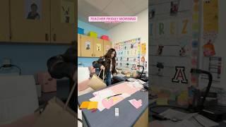 Teacher Friday morning 🩷 #classroomteacher #teacher #teachermorning #morningroutine