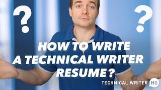 How to Write a Technical Writer Resume [Examples and Format]