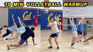 Volleyball Team Warmup (10 minutes) | UC Berkeley Men's Practice (Part 1)