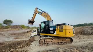 New CAT excavator loading Mud in TATA 2518 Truck | JCB Machine | JCB Video |