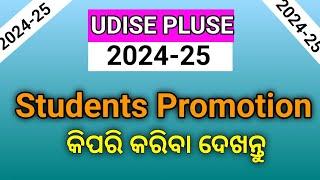 UDISE PLUSE Students Promtion 2024 25 \\UDISE Students Promtion Step by Step \\How Promoted Student