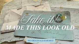 5 Tricks to Make Printables Look Like Real Vintage Paper: HOW TO DISTRESS & AGE PAPER