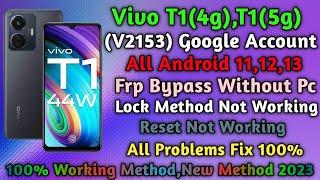 vivo t1 (V2153)frp bypass without pc 2023/Vivo T1 frp Android 13/Reset not working/Gsm devil/newtric
