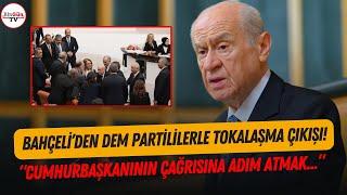 Bahçeli'den 'DEM Partililerle tokalaşma' çıkışı! "MHP'nin adımlarını iyice düşünmek lazım"