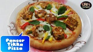 Paneer Tikka Pizza By Dastarkhwan Recipe Hub | Homemade pan paneer tikka pizza