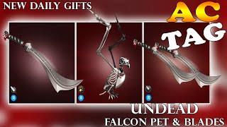 AQW NEW UNDEAD FALCON RARE PET & BLADES l DAILY GIFTS /JOIN PIRATEVAMPIRE (TLAPD! 2024)