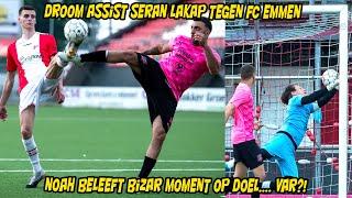 Droom assist Seran Lakap tegen FC Emmen. Noah beleeft bizar moment op doel... VAR?!