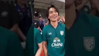 happiness in his face #ohmpawat #hirunkit_  #ChangAseancupXohmpawat #gmmtv #thaibl #fyp