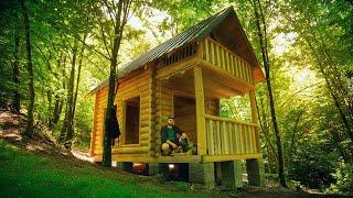 A house made of logs. Lonely construction. Part 2