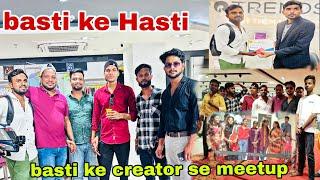 Basti ke Popular Creators Meet-up //basti ka Hasti //#upridervlog #bastivlog #basti