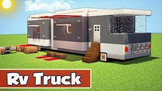 Minecraft: Modern Rv Truck House Tutorial - How to Build a Camper Truck House