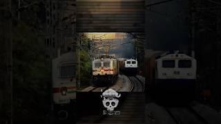 WAP 7 Chasing WDP 4| WAP 7 vs WDP 4D #trending #indianrailways #viral #wap7 #train #shorts #edit