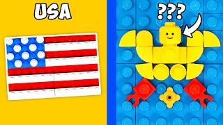 Flags of ALL Countries In LEGO - CHALLENGE