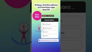Guy rope muscles quiz #anatomyandphysiology #anatomy