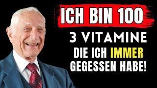 Die 3 wichtigsten Vitamine zur Bekämpfung des Alterns! John Scharffenberg, 100, Harvard-Arzt