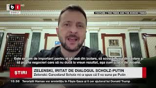 ZELENSKI, IRITAT DE DIALOGUL SCHOLZ - PUTIN_Știri B1TV_16 nov. 2024