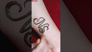 Requested ️NS ️ mehndi letter design #mehndi #shorts #mfart