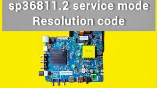 sp36811.2 resolution code / service code