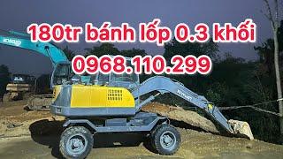 xúc đào bánh lốp siêu rẻ 180tr