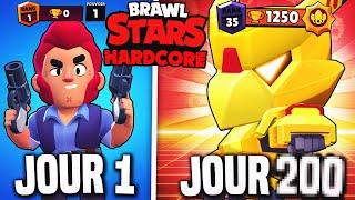 J'ai survécu 200 JOURS en HARDCORE sur BRAWL STARS (voici ce qu'il s'est passé) - BRAWL STARS FR