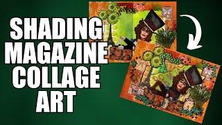 Shading In Magazine Collage Art