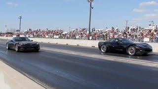 Supercharged Z06 vs Z06 N/A Cammed| Warning* Loud Fly-By! TX2K13!