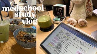 med school study vlog | EXTREME busy and productive weeks, anatomy test, pilates and matchas