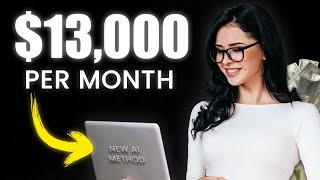 Earn $13,000/Month From Home | Print on Demand with AI | Top Side Hustle 2024