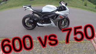 Suzuki Gsxr600 vs Gsxr750 which motorcycle you should BUY and WHY