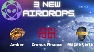 3 new - Airdrops - Cosmos - Ecosystem