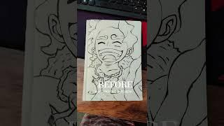 Drawing luffy as gear 5 from one piece||DrawingOtaku||  #eastduo  #drawing #luffygear5 #one piece