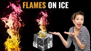 Colorful Flames on Ice | Flame Test & Metal Salts | Cool #Science #Experiments | Videonium #SciTech