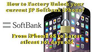 How to Factory Unlock your current Japan Softbank iPhone? - Tagalog (English Subtitle)