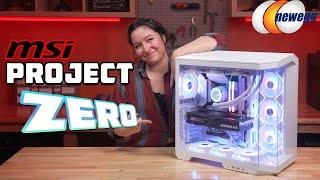 CORDS IN THE BACK! Cleanest MSI PC Build - Project Zero