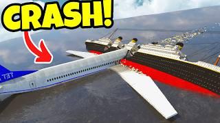 Huge and Small Planes vs SHIPS! Teardown gameplay