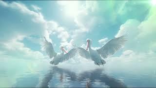 Meditative and Relaxing Ambient Music with beautiful Swans ( Relax to this ) #spamusic