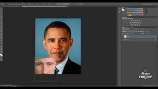 Как поменять лицо в Фотошопе CS6 , CS5 ?
