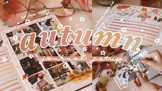 autumn journal setup  vision board, bucket list & seasonal tbr!