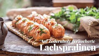 Lachs Pralinen (Bonbons) vom  Grill I Big Green Egg Rezept