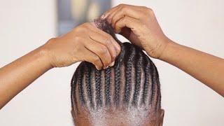 How to PART and CORNROW your hair in 10 minutes II Beginners Tutorial