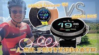 【一人兩錶實測】Suunto RACE vs Garmin Forerunner 965 智慧運動手錶，功能/心率/GPS準度實測分享