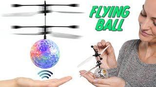 Flying Colored Flashing LED RC Ball! Hover Ball Helicopter