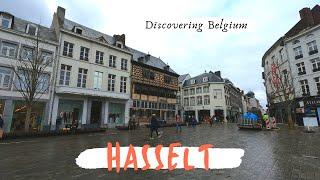 Hasselt Belgium city center walk and museums HD