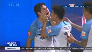 [CSL]New Brazilian signing Guilherme scores 2 goals & sets up 1 | Guangzhou City  3-0 Chongqing中超联赛