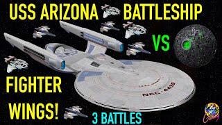 NEW - Carolina Class VS Klingon Fleet / Goa'uld / Borg Sphere - Star Trek Starship Battles