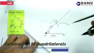 Construction of Quadrilaterals | Ex 1 Q 1 | 8th Class | Damu Education | #DrawQuadrilateralsDamuSir